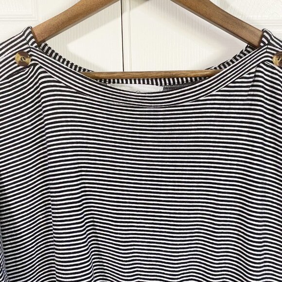 French Laundry - Stripped Babydoll Shirt - Picture 4 of 7